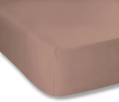 Produktbild von Einfarbiges Rosenbeigetön-Bettlaken, 150 x 200 cm, 100% Percale-Baumwolle