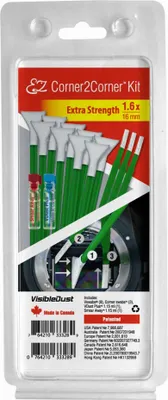 Produktbild von VisibleDust EZ Corner2Corner, Geräte-Reinigungsset, Digitalkamera, 2,3 ml, Grün, 14 Stück(e), Sichtverpackung