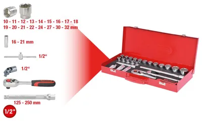 Obrázok produktu pre KS TOOLS®   Steckschlüssel-Satz 24-teilig