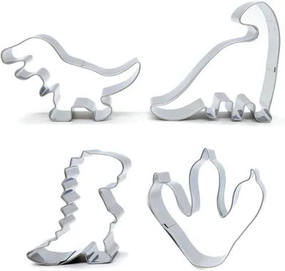 Produktbild von Dinosaurier-Sandwichformen für Kinder – Set mit 4 Stück – Dinosaurier-Ausstecher für Sandwiches und Kekse