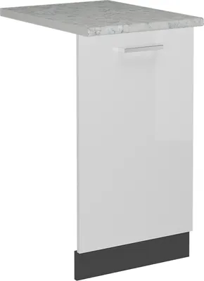 Zdjęcie produktu dla Panel przedni Vicco R-Line Biały wysoki połysk 45 cm , BP Marmur, Model 54918