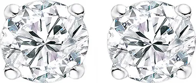 Produktbild von New Bling 9NB-1321 Zilveren Oorbellen met Zirkonia - Oorknopjes - Zirkonia - 5mm - Rhodium - Zilver