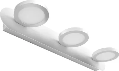 Obrázok produktu pre EMKE zrkadlové svetlá LED zrkadlové lampy skrinka svetla biela kovová s 3 hlavami lampy 15W 975lm neutrálne biele svetlo 4000K pre kúpeľňové zrkadlo