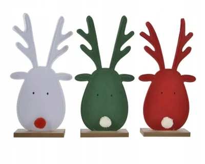 Imagen del producto de Figura decorativa navideña de ciervo, 32 cm