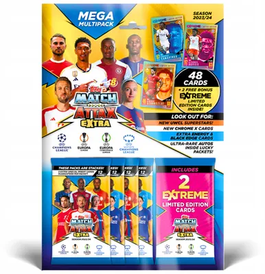 Produktbild von Match Attax Extra Mega Multipack 2024 – Topps Football Cards in Packs