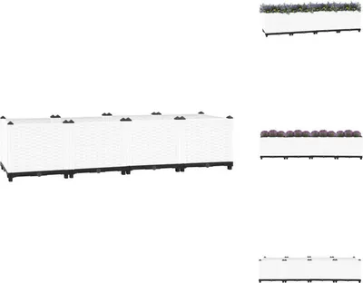 Image de vidaXL Lit surélevé 160x40x38 cm Polypropylène - Pots de fleurs & Jardinières