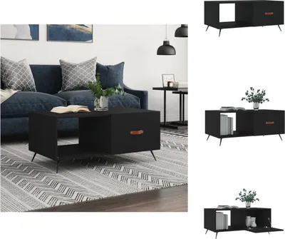 Obrázek produktu pro vidaXL Konferenční stolek černý 90x50x40 cm materiál na bázi dřeva - Konferenční stolky