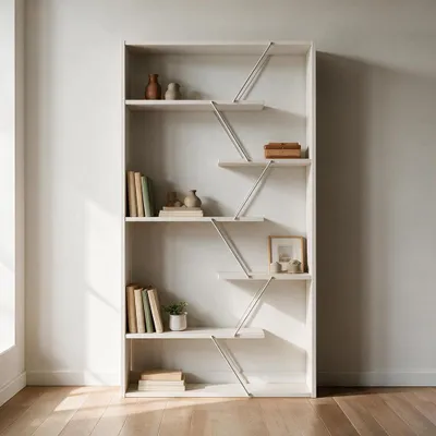 Immagine prodotto di Libreria Tars 84x24x157H RF1603242 colore bianco