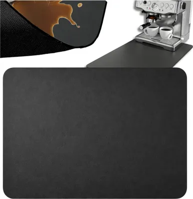 Produktbild von Kaffeemaschinenmatte, schwarz, rutschfest, saugfähig, 30 x 50 cm