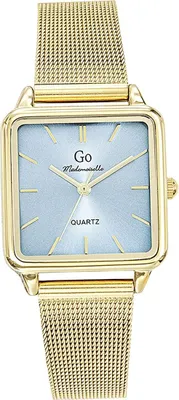 Imagen del producto de Reloj de pulsera analógico para mujer, color dorado, modelo Mademoiselle, con correa de acero inoxidable (D2UGO695626)
