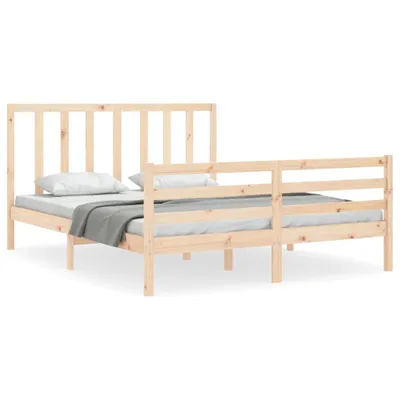 Produktbild von vidaXL Massivholzbett ohne Matratze 160x200 cm Kiefernholz