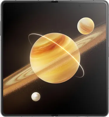 A digital illustration of planets and rings in space, displayed on a dark background.
