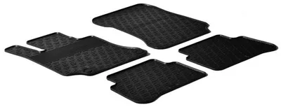 Produktbild von Gledring Fußmatten Set Gummi passend für MERCEDES-BENZ E-Klasse Limousine (W212) Vorne+Hinten