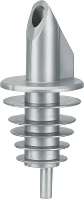 Produktbild von Ausgiesser - BILLY, Kunststoff, für 0,5 - 1,5 L Flaschen, mit 5 Lamellen, silber
