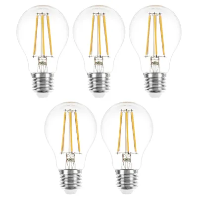 Produktbild von 5 x LED Filament Glühbirne 4W = 40W E27 Glühlampe Glühfaden warmweiß 2700K