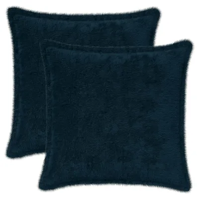 Image de vidaXL, 2 housses de coussin, HOUTEN, bleu marine, 35 x 35 cm