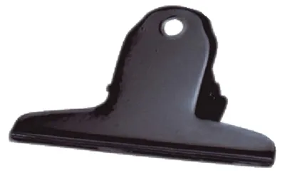 Produktbild von Briefklemmer Metall lackiert - 75 mm, Klemmvolumen 25 mm, schwarz,