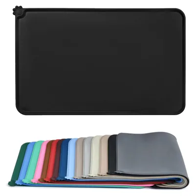 Obrázok produktu pre Omgoods – Vodotesná silikónová podložka na krmivo pre psov a mačky, 71 x 46 cm