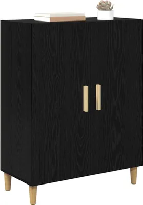 Immagine prodotto di vidaXL Credenza look rovere nero 70 x 34 x 90 cm Materiale a base di legno