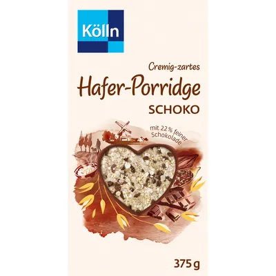 Immagine prodotto di Kölln Creamy Tender Oat Porridge Chocolate con cioccolato fine 375g