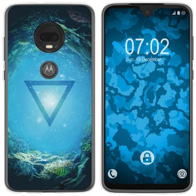 Produktbild von PhoneNatic Case kompatibel mit Motorola Moto G7 Silikon-Hülle Element Wasser M4