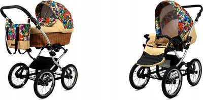 Obrázok produktu pre Babylux® Classic Exclusive | Kočík 2v1 Set | Jungle Flowers | Kočík Kombi | Kinderwa