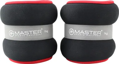 Image de Charge de fitness pour poignets et jambes MASTER 2 x 1 kg - néoprène