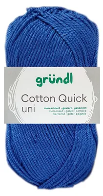 Produktbild von 50 Gramm Gründl Baumwolle Quick Uni 089 Royalblau