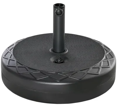 Produktbild von Sonnenschirmständer für den Außenbereich, HDPE, passend für 38/48-mm-Stangen, Schwarz