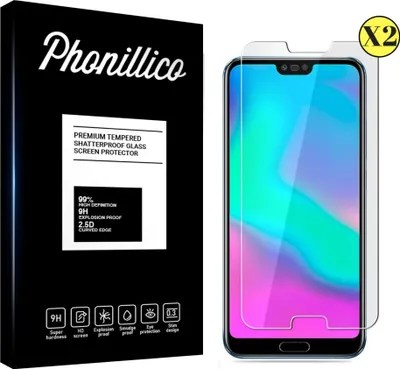 Zdjęcie produktu dla Szkło hartowane do Honor 10 [2 sztuki] Folia ochronna na ekran odporna na zarysowania Phonillico®