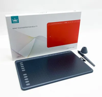 Produktbild von Huion HS611, HS611, Grafiktablett, Verkabelt, 5080 lpi, 258,4 x 161,5 mm, USB, 1 cm, Grau