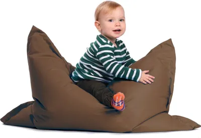 Produktbild von sunnypillow S Sitzsack Outdoor & Indoor | 100 x 70 cm mit 60L | Styropor Füllung Sessel für Kinder & Erwachsene Sitzkissen Sofa Beanbag viele Farben und Größen zur Auswahl Braun