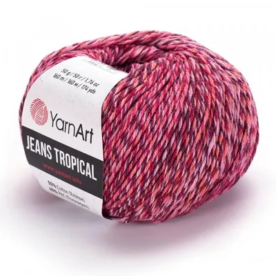 Produktbild von Yarn Art Jeans Tropical 615 Multi Strickgarn