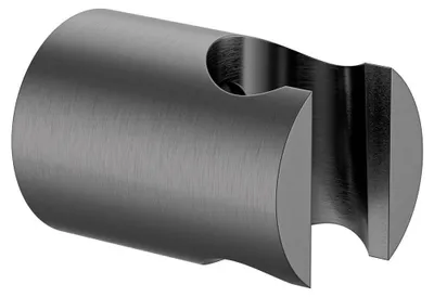 Produktbild von Duschhalter Rund, fest, Gun Metal