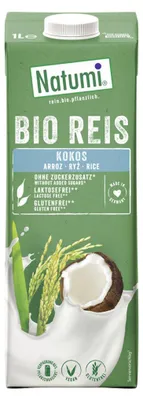 NAPÓJ RYŻOWO - KOKOSOWY BEZ DODATKU CUKRÓW BEZGLUTENOWY BIO 1 L - NATUMI