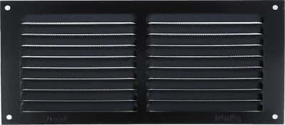 Produktbild von Aluminium Insektenschutzgitter Schwarz Lüftungsgitter Moskitonetz Be- Entlüftungsgitter 100x200mm