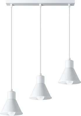 Produktbild von Hängeleuchte TALEJA 3 weiß [E27] 3xE27 15W Stahl 120x14x45cm Sollux Lighting