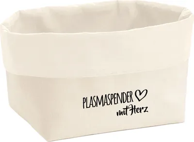 Produktbild von Huuraa Organizer Plasmaspender mit Herz 8 Liter Large Canvas Baumwolle Utensilo Geschenkidee