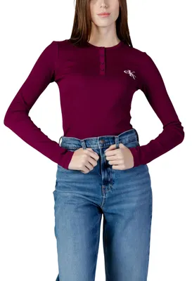 Immagine prodotto di Calvin Klein Jeans 518338 Maglietta da donna bordeaux: Taglia - S Taglia: S