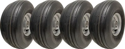 Obrázek produktu pro kola pro sekačky na trávu 15x6.00-6 s více žebry 6vrstvé ráfky P508 20mm ložiska (sada 4 ks)