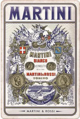 Zdjęcie produktu dla Plakat 20X30 Martini Bianco Vermou