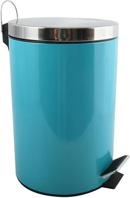 Produktbild von MSV Treteimer Mülleimer Kosmetikeimer Abfalleimer 12L - 12 Liter - Blau