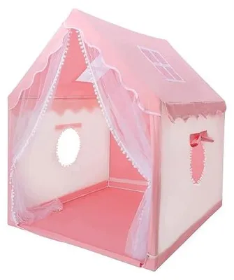 Zdjęcie produktu dla Namiot księżniczki dla dziewczynek różowy zamek domek zabawy 120X100X130CM