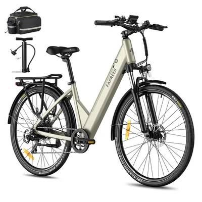 Produktbild von Pedelec MTB 27,5 Zoll, Rostfreie Aluminiumlegierung 36 V 15 Ah 540 Wh bis zu 90 km-110 km, Wasserdicht IP54 mit 7 Gang und App, Gold