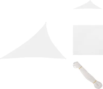 Produktbild von vidaXL Sonnensegel Oxford-Gewebe Dreieckig 3x4x5 m Weiß -  Sonnenschirme & Sonnenschutze