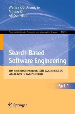 Obrázek produktu pro Search-Based Software Engineering