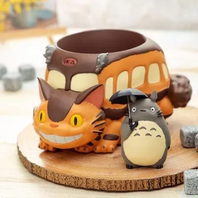 Produktbild von Mein Nachbar Totoro Diorama / Aufbewahrungsbox Catbus & Totoro