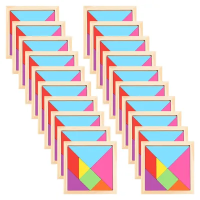 Zdjęcie produktu dla Edukacyjna gra tangram dla dzieci, zawierająca 20 elementów
