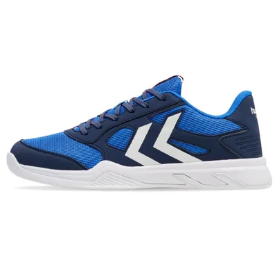 Produktbild von Hummel Teiwaz III Indoor Hallenschuhe Handballschuhe Sportschuhe blau/weiß 223135-7459, Schuhgröße:38 EU