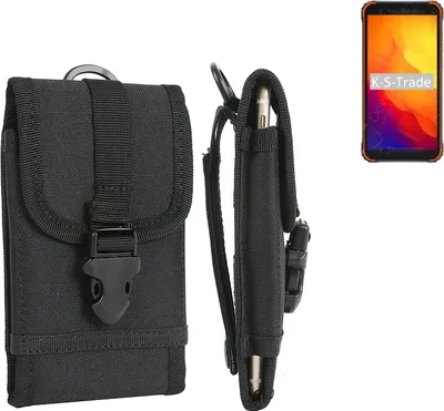 Produktbild von K-S-Trade Holster Handy Hülle kompatibel mit Blackview BV4900S Holster Handytasche Gürtel Tasche Schutz Hülle Robust Outdoor schwarz